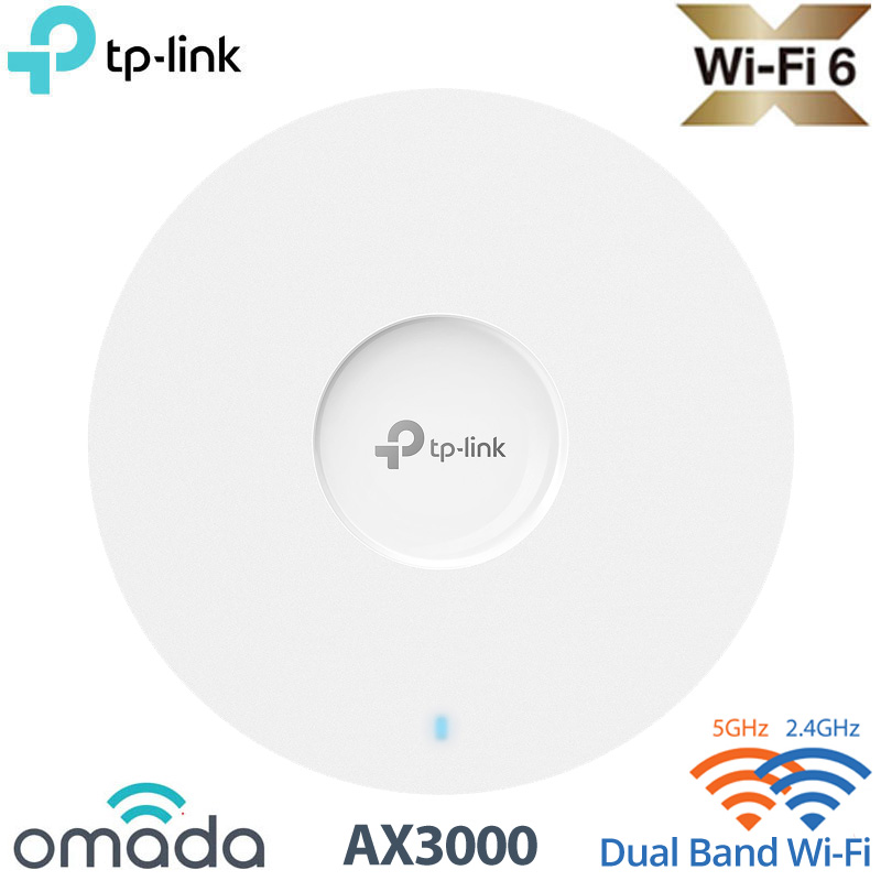 TP-Link EAP653 AX3000 Gigabit Access Point Οροφής, Dual-Band Wi-Fi 6 Poe+ (Χωρίς Τροφοδοτικό / PoE Adaptor)