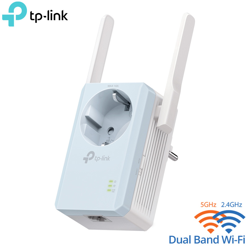 TP-LINK RE365 v3 AC1200 Wi-Fi Range Extender με Ενσωματωμένη Πρίζα, Dual Band 2,4GHz and 5GHz