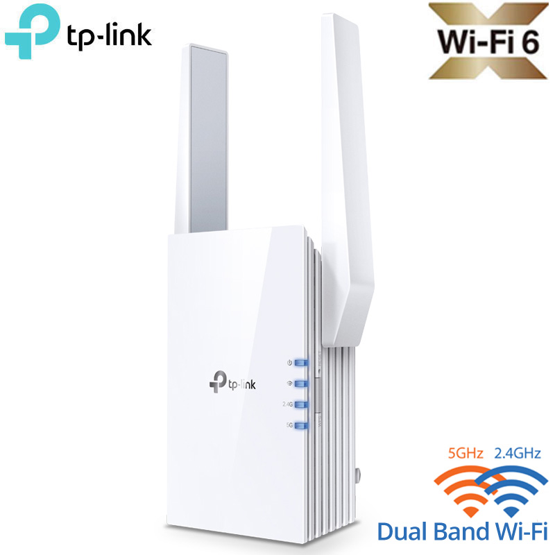 TP-Link RE705X v1.0 AX3000 Dual-Band Mesh Wi-Fi 6 Range Extender 2,4GHz and 5GHz 
