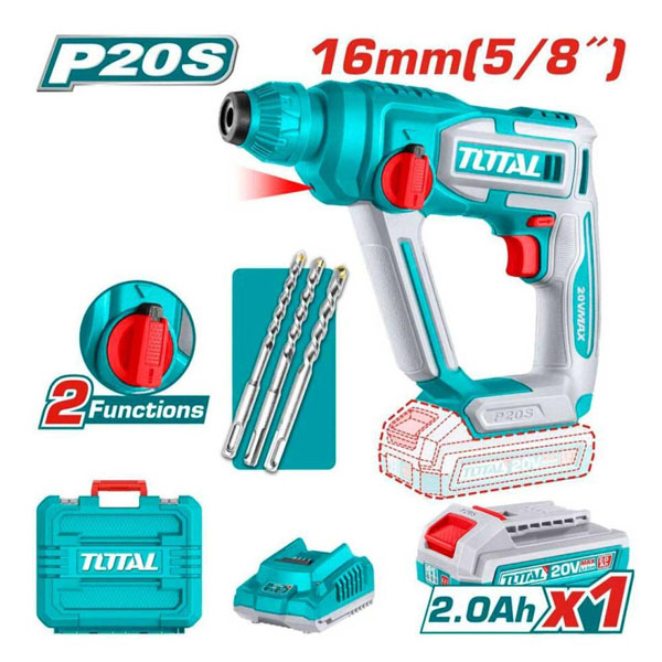 TOTAL TRHLI201681E Πνευματικό Πιστολέτο Μπαταρίας Λιθίου 20V με μπαταρία 2Ah & φορτιστή P20S SHARE+ 