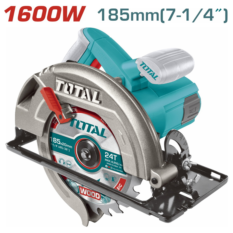 TOTAL TS1161856 Δισκοπρίονο Ξύλου 1600W 185mm