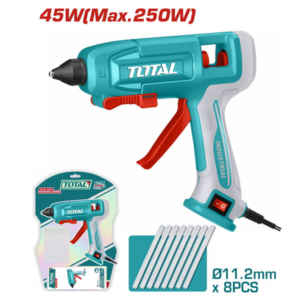 TOTAL TT401116 Πιστόλι Θερμής Σιλικόνης Φ11mm 250 Watt 