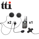 TTI PMR-506TX (ΤΜΧ) Walkie - Talkie PMR 8 Καναλιών - Ενδοεπικοινωνία για Μηχανή με 2x Hands-free κράνους