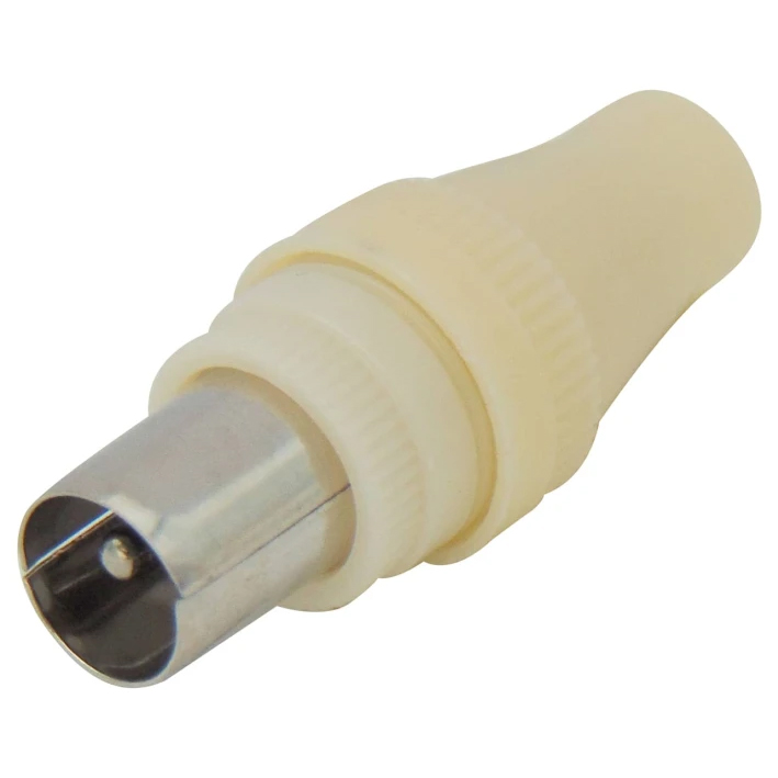 N002M Φις τηλεόρασης PAL αρσενικό 9.5mm (TV) πλαστικό (TV007) LZ