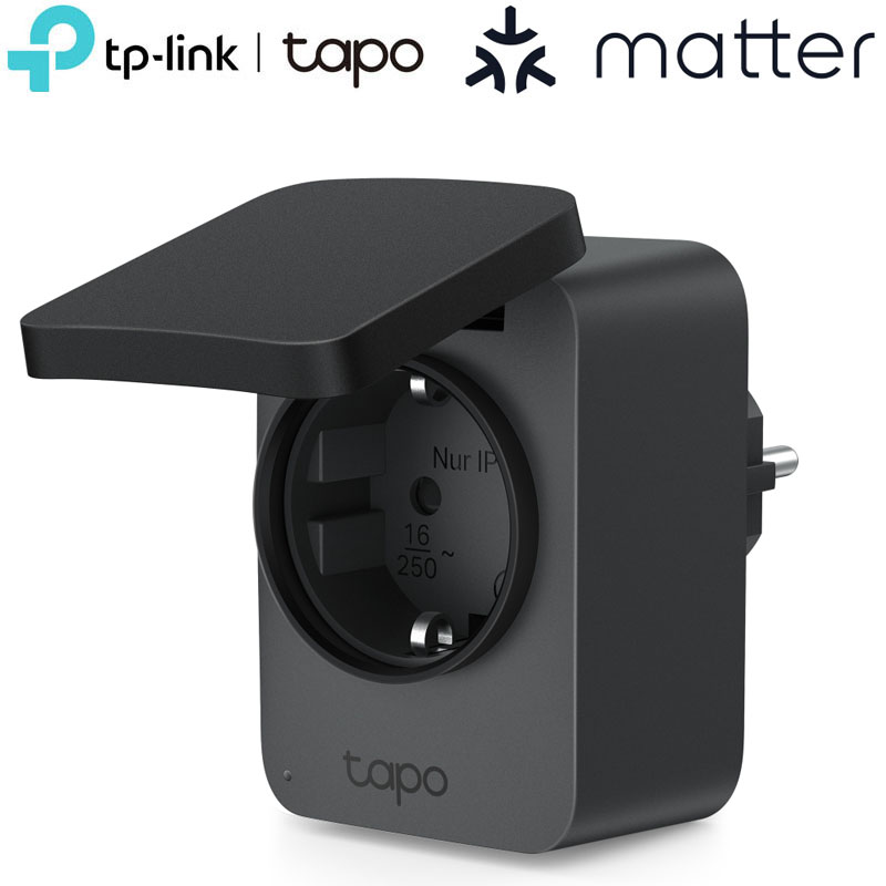 TP-LINK Tapo P410M EU/V1.0 Έξυπνη Εξωτερική Wi-Fi Πρίζα Matter με Παρακολούθηση Κατανάλωσης Ενέργειας