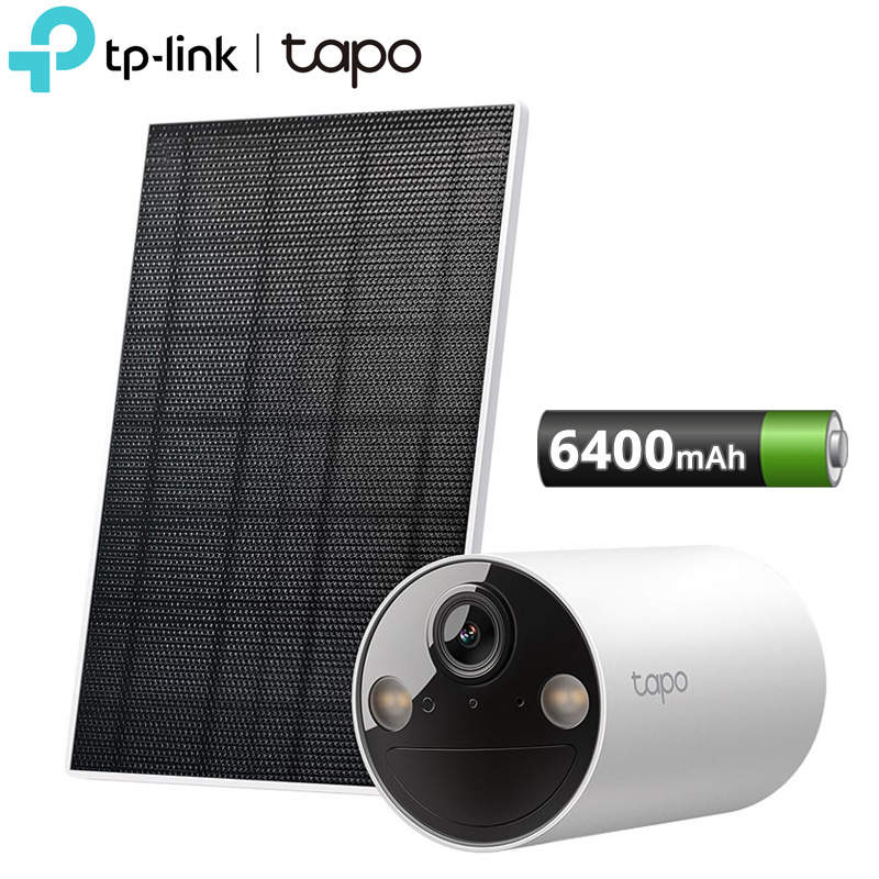 TP-Link Tapo C410 KIT (V2.0) Ασύρματη Αδιάβροχη WiFi IP Κάμερα Μπαταρίας 6400mAh 3MP, 2K, Color Night Vision, AI Detection Mic/Speaker 