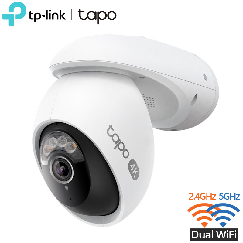 TP-Link Tapo C560WS Ασύρματη - Ενσύρματη Αδιάβροχη WiFi Ρομποτική IP Κάμερα 8MP (4K) Wi-Fi 6 Dual Band (2.4G & 5GHz) Starlight Color 