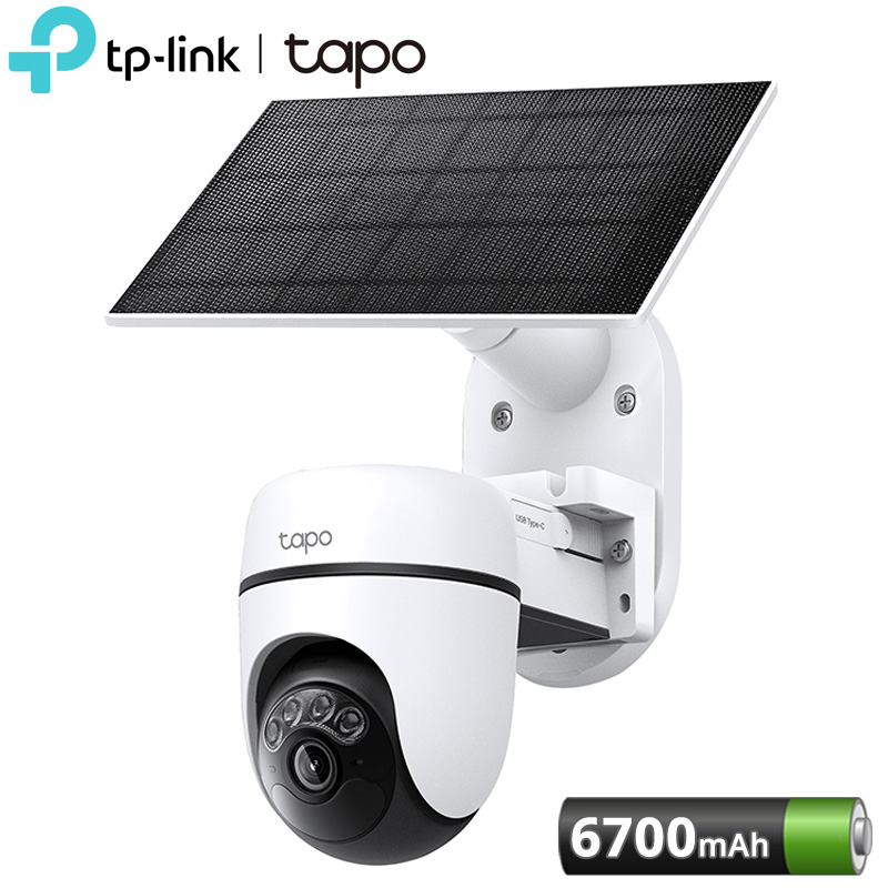 TP-LINK Tapo C610 KIT v1.0 Ασύρματη Pan/Tilt IP Κάμερα 2K 3MP Μπαταρίας 6700mAh με Wi-Fi και Ηλιακό Πάνελ