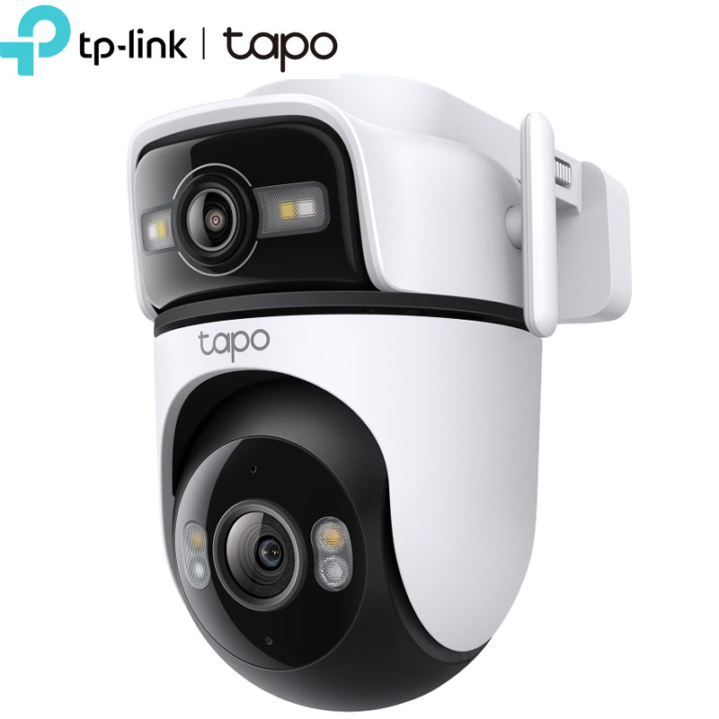 TP-Link Tapo C545D 2K 3MP Dual Lens Εξωτερική Wi-Fi Κάμερα Pan/Tilt με AI, Color Night Vision & IP66