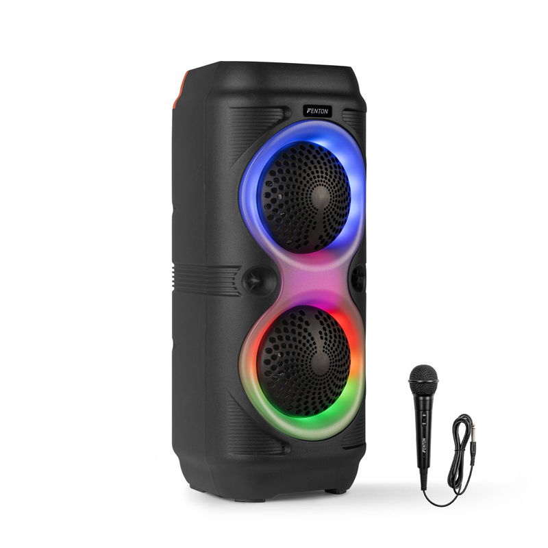 FENTON TRACK210 Party Speaker Karaoke 2x 4'' - 100 Watt Max MicroSD/ USB/ BT/ Μικρόφωνο 178.384