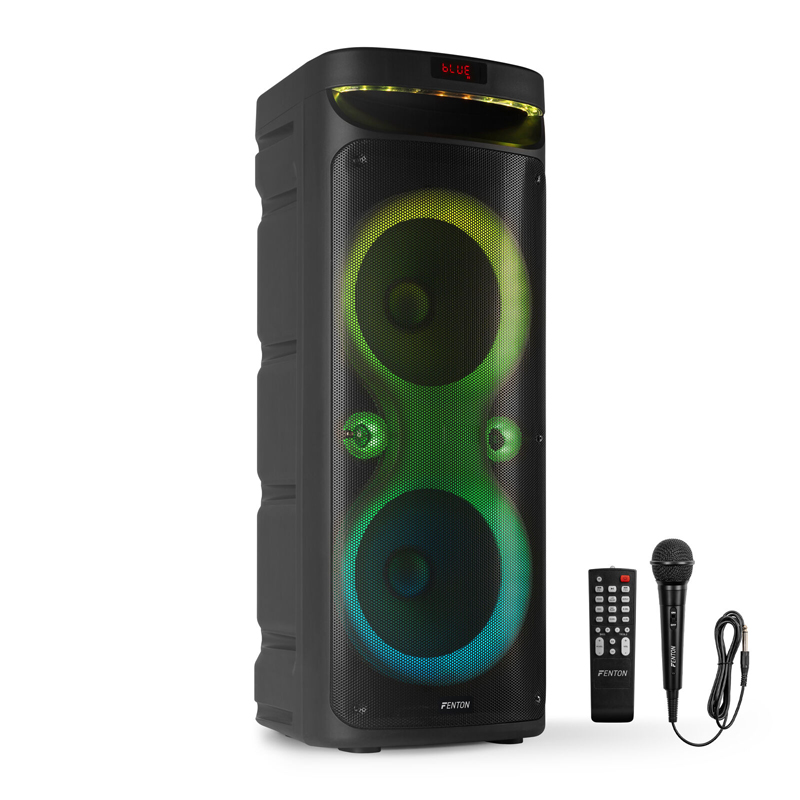 FENTON TRACK610 Party Speaker Karaoke 2x 10'' - 240 Watt Max MicroSD/ USB/ BT/ Μικρόφωνο 178.380