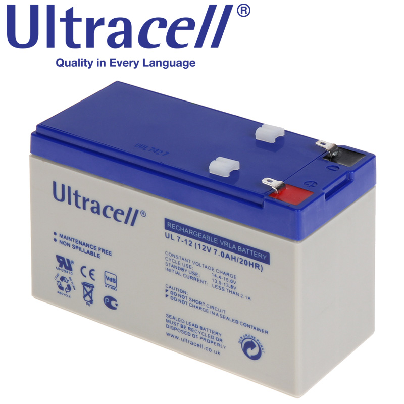 Ultracell UL7-12 Επαναφορτιζόμενη Μπαταρία Μολύβδου 12 Volt / 7 Ah