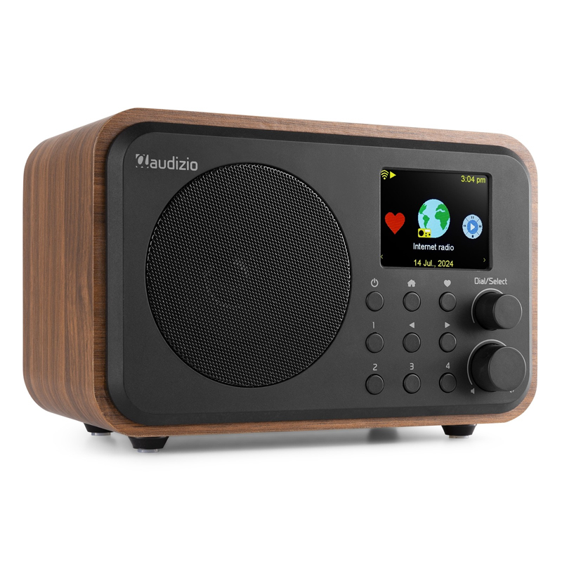 AUDIZIO VICENZA WOOD Επαναφορτιζόμενο Wi-Fi Internet / DAB+ / FM Radio με Bluetooth και Ξυπνητήρι (102.454)