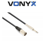 VONYX CX312-1 Καλώδιο XLR 3p αρσενικό σε Jack 6.3mm MONO αρσενικό 1.5m 177.730