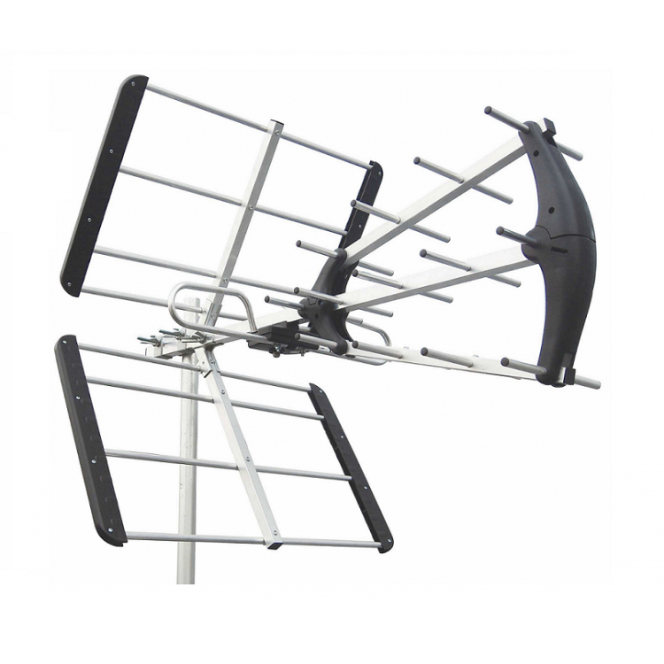 OEM WC-239E Κεραία UHF Τριπλή Μικρή με φίλτρο LTE (Μαύρη)