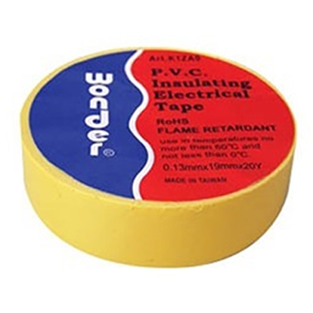 WONDER YELLOW Μονωτική ταινία 19mm x 18m PVC κίτρινο χρώμα