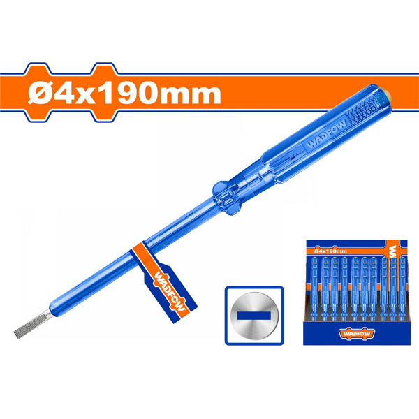 WADFOW WTP1903 Δοκιμαστικό κατσαβίδι ίσιο 4X190mm  