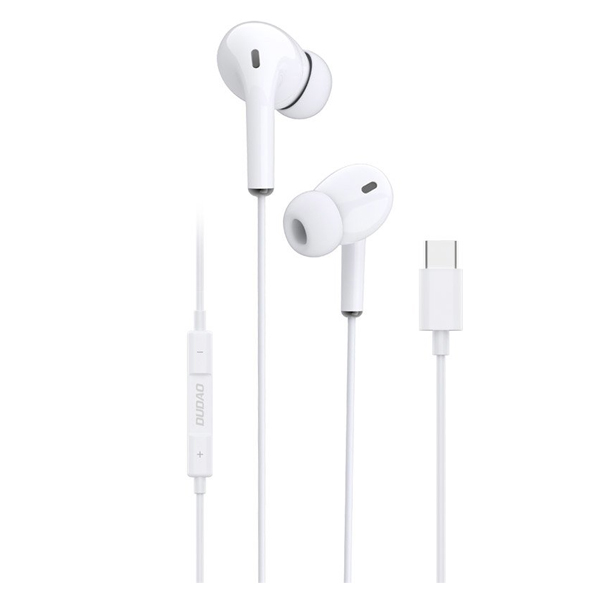 DUDAO X14 Type-C Ενσύρματα Ακουστικά Handsfree In-Ear με Type-C white 6970379618110