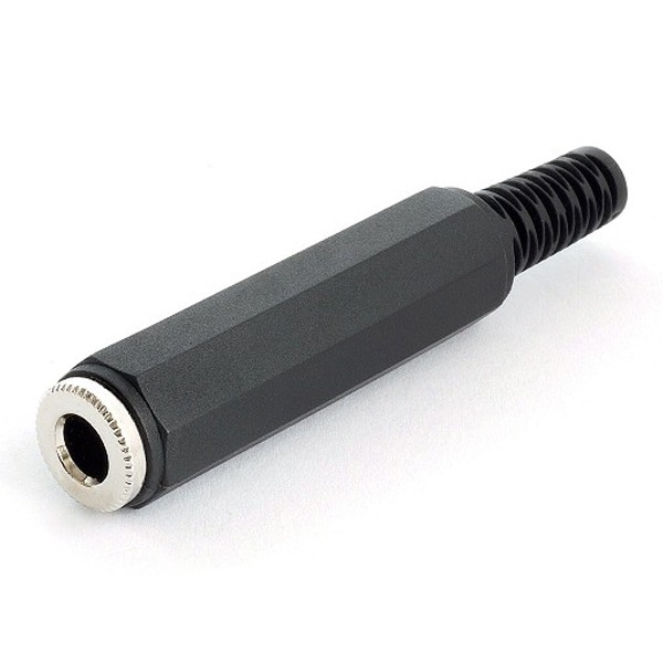XJ-H005B Θηλυκό Καρφί Jack 6.3mm STEREO πλαστικό (AP073B) LZ