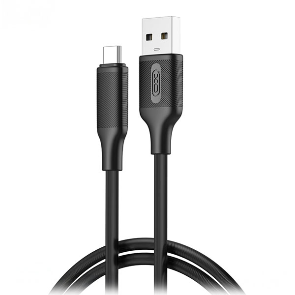 XO-NB265 BLACK Καλώδιo USB Type A σε USB Type C Ταχείας Φόρτισης 15W, 3A μήκος 1m σε Μαύρο Χρώμα    