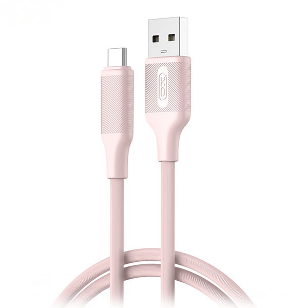 XO-NB265 PINK Καλώδιo USB Type A σε USB Type C Ταχείας Φόρτισης 15W, 3A μήκος 1m σε Ροζ Χρώμα    
