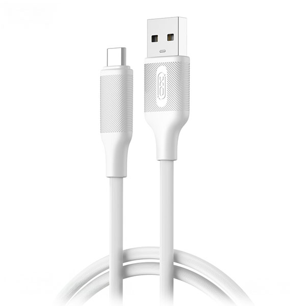 XO-NB265 WHITE Καλώδιo USB Type A σε USB Type C Ταχείας Φόρτισης 15W, 3A μήκος 1m σε Λευκό Χρώμα     