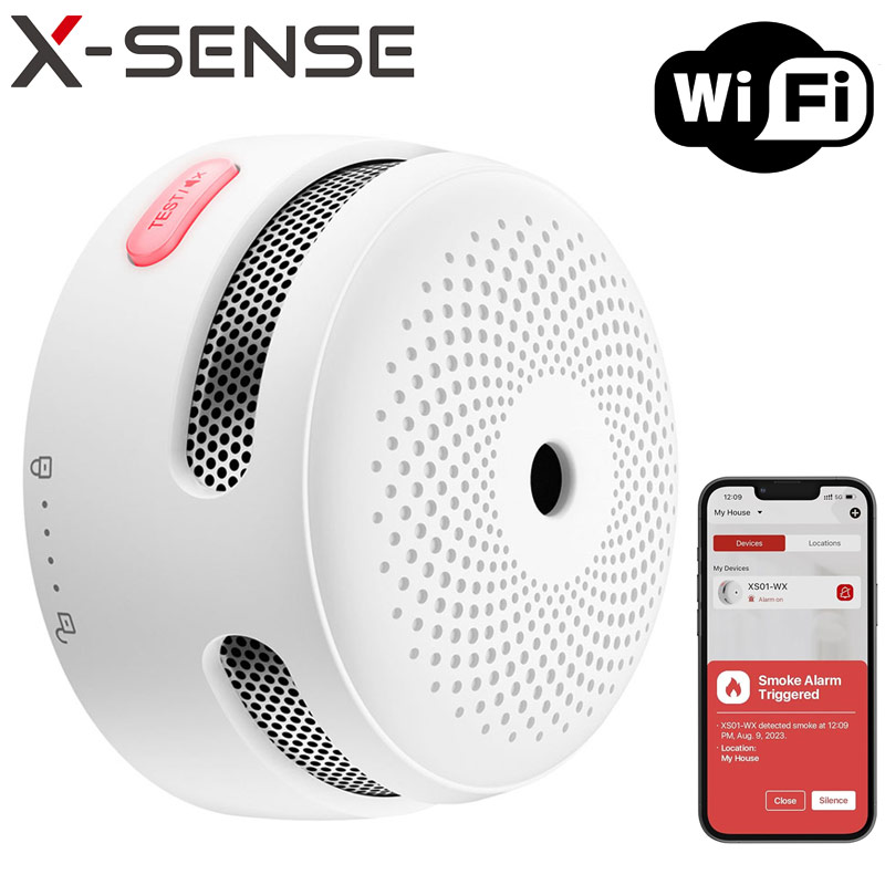 X-Sense XS01-WX Έξυπνος Αυτόνομος Φωτοηλεκτρικός Ανιχνευτής Καπνού με Wi-Fi και Εφαρμογή APP 