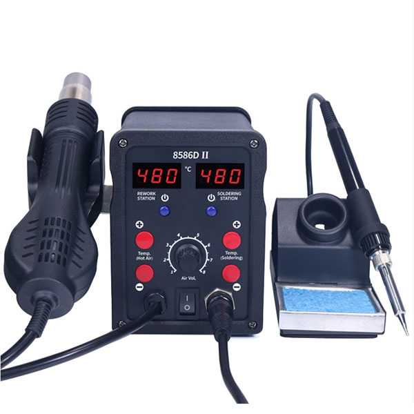 YH-8586D-II Σταθμός κόλλησης και Σταθμός θερμού αέρα με ρύθμιση θερμοκρασίας 100 - 480 °C