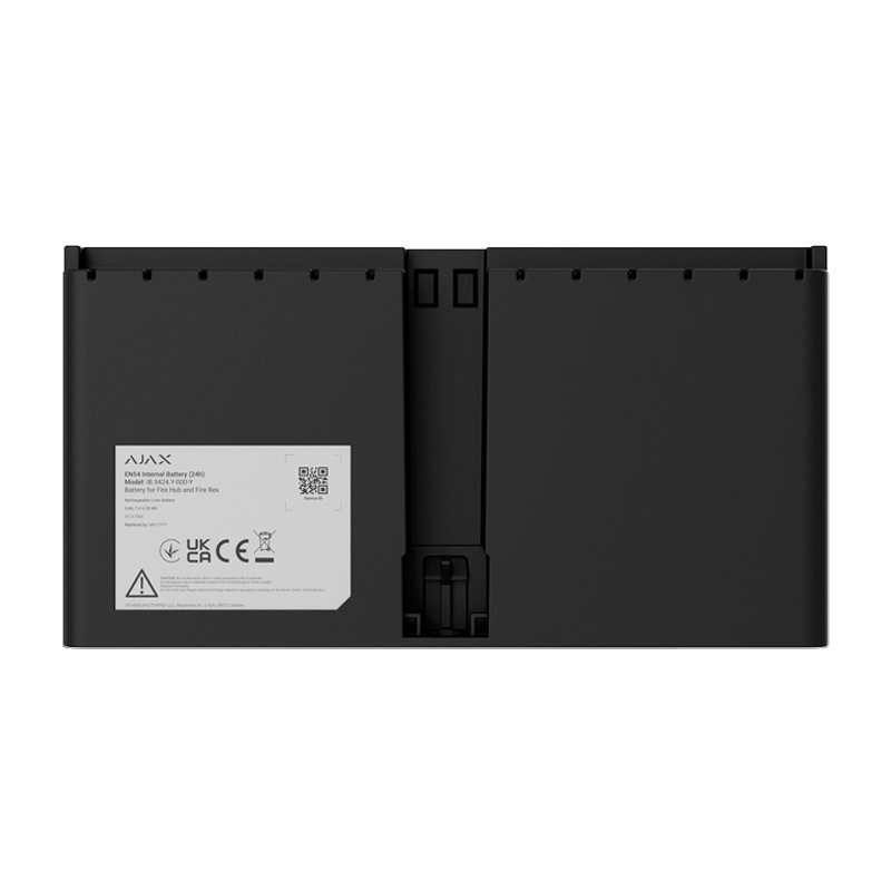 AJAX EN54 Internal Battery (24h) Black - Επαναφορτιζόμενη Μπαταρία Li-ion 7.4V 5Ah 24 Ωρών για EN54 Fire Hub & Fire ReX