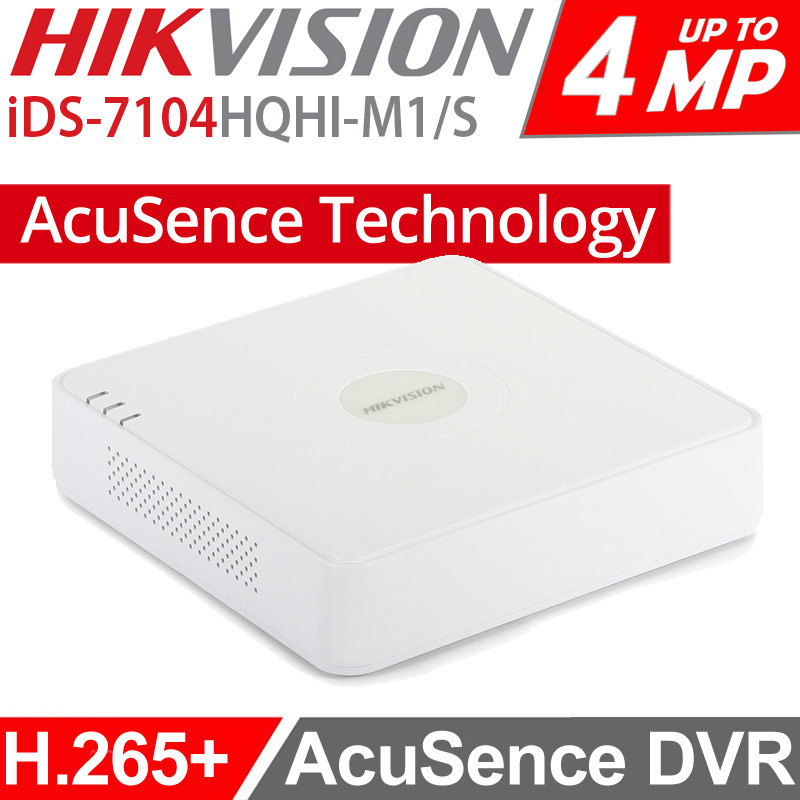 Hikvision iDS-7104HQHI-M1/S(E) Turbo Acusence DVR Καταγραφικό 4 Καμερών, H.265+, Audio Over Coaxial