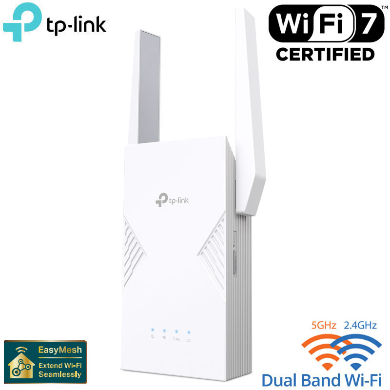 TP-LINK RE235BE BE3600 Dual-Band Wi-Fi 7 Range Extender-Access Point με 2.5 Gigabit Ethernet Port & EasyMesh