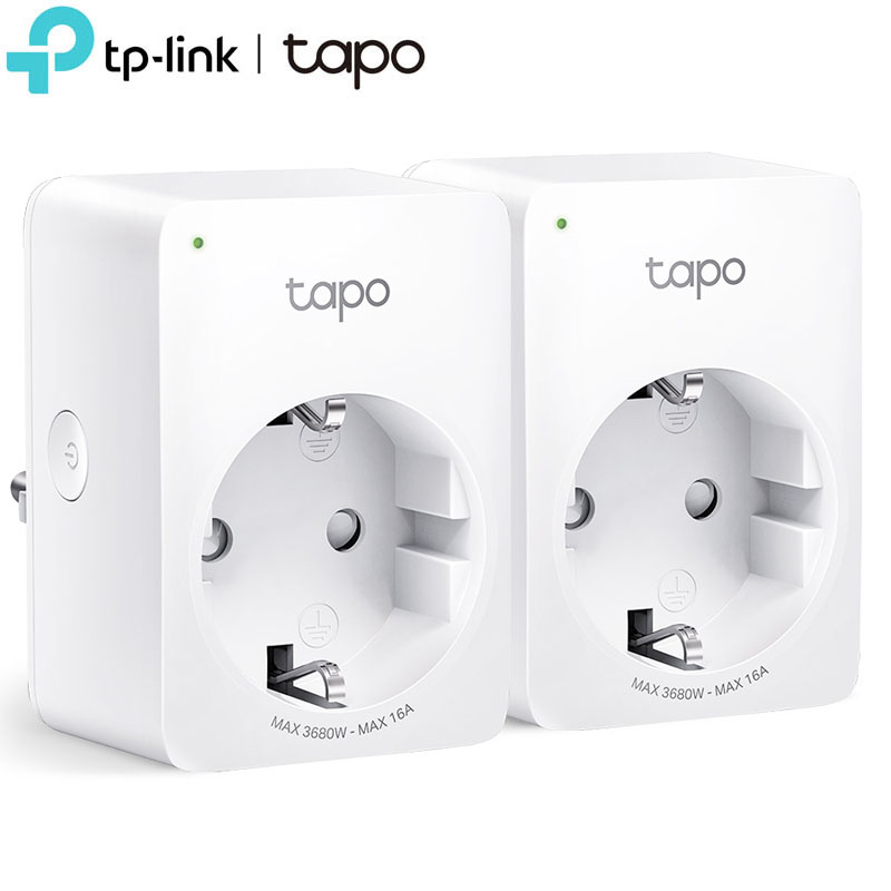 TP-LINK Tapo P110 (2-Pack) v1.2 Έξυπνες Πρίζες Wi-Fi με Μετρητή Κατανάλωσης Ενέργειας (Σετ 2 Τεμαχίων)
