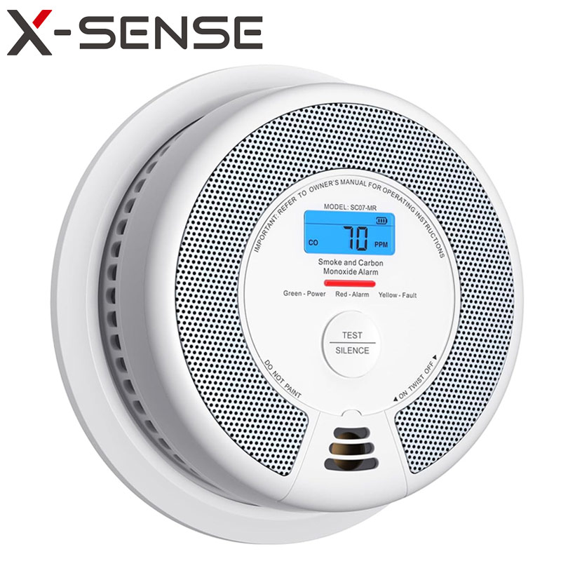X-Sense SC07-MR | Αυτόνομος Συνδυαστικός Ανιχνευτής Καπνού και Μονοξειδίου του Άνθρακα (CO) με Οθόνη LCD