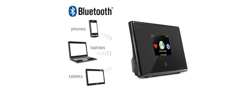 Köp internetradio Audizio Turin Bluetooth-adapter med Wifi & LAN